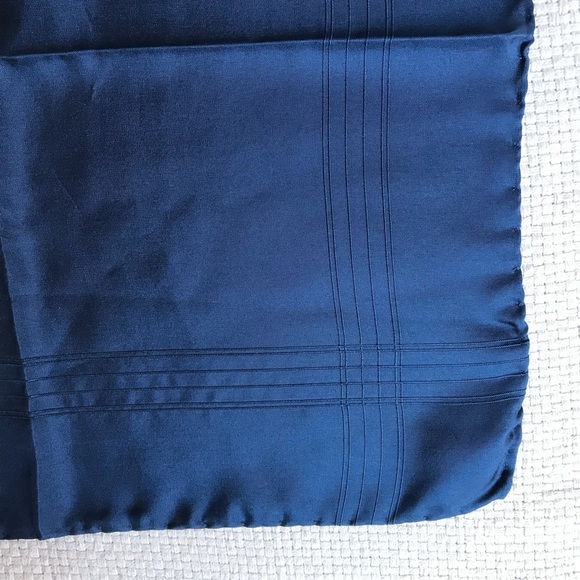 Bundle of 2 Gorgeous vintage Silk green & purple unisex scarf - made in Italy - Picture 10 of 14